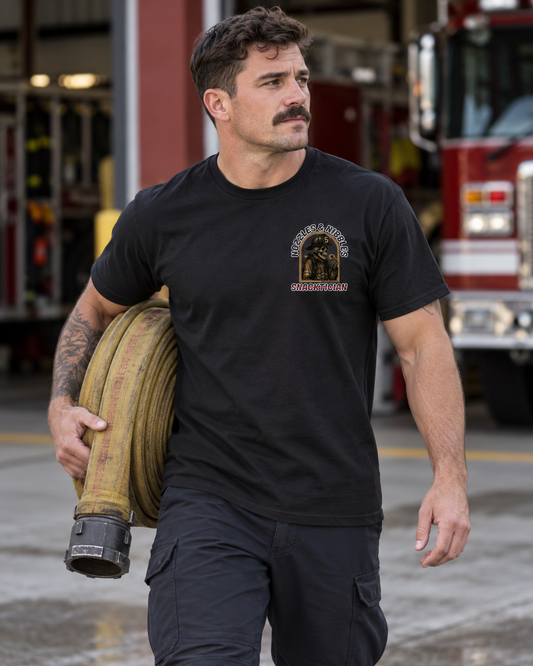 Black - Lifestyle mockup — SNACKTICIAN FIRE, front active view